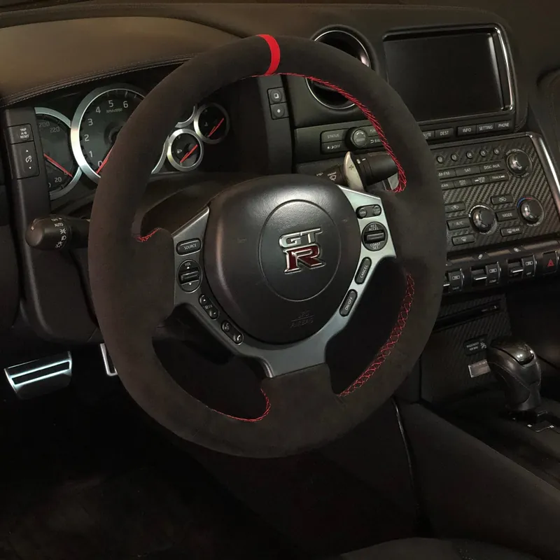 Auto Interior Technic Alcantara Steering Wheel Wrap | Nissan R35 GT-R