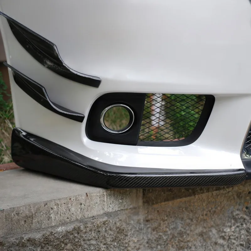 Rexpeed V-Style Carbon Front Lip Cover | Mitsubishi Evo X