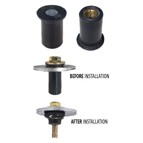 JD Customs USA Rubber Well Nuts