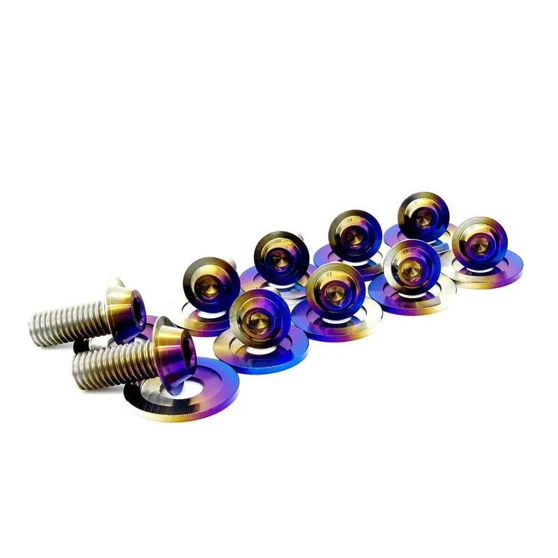 JDC Titanium Fender Hardware Kit | Mitsubishi Evo X