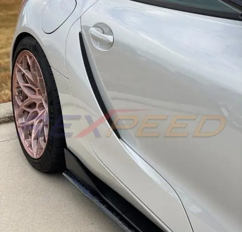 Rexpeed V2 Forged Carbon Side Skirt Extension | A90 Toyota Supra