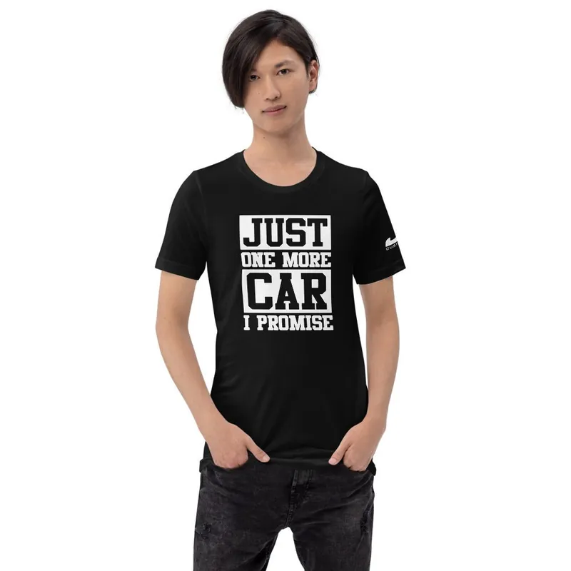 JDC "Just one more car I promise 🤞" T-shirt