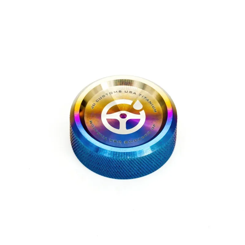 JDC Titanium Power Steering Reservoir Cap Cover | Mitsubishi Evo 8/9