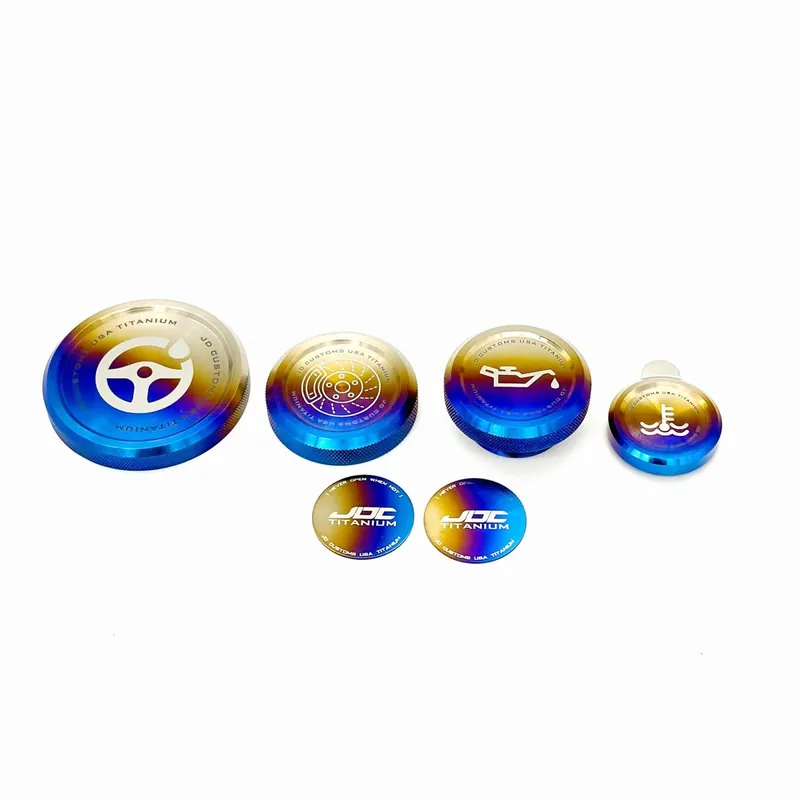 JDC Titanium Master Cap Set | 2015-2021 Subaru WRX/STi