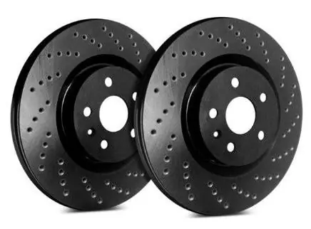 SP Performance Cross Drilled Rotors with ZRC Coating | Rear Pair (Evo 8/9)