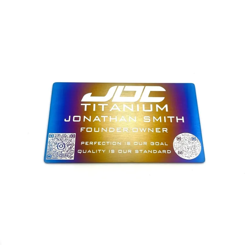 JDC Titanium Custom Business Cards