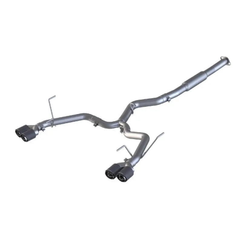 MBRP Race Version 3in Dual Split Rear Exit w/ 3.5in CF Tips - T304 (15-21 Subaru WRX 2.0L/STI 2.5L) (MBRPS48023CF)