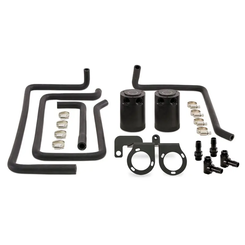 Mishimoto Direct Fit Baffled Oil Catch Can - Black (09+ Nissan 370Z) (MISMMBCC-370Z-09PBE)