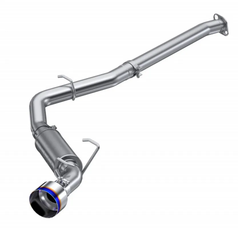 MBRP 12-22 Subaru BRZ 17-22 Toyota GR86 Stainless Steel 3in Cat-Back-Single Rear Exit w Burnt Tip (MBRPS48063BE)