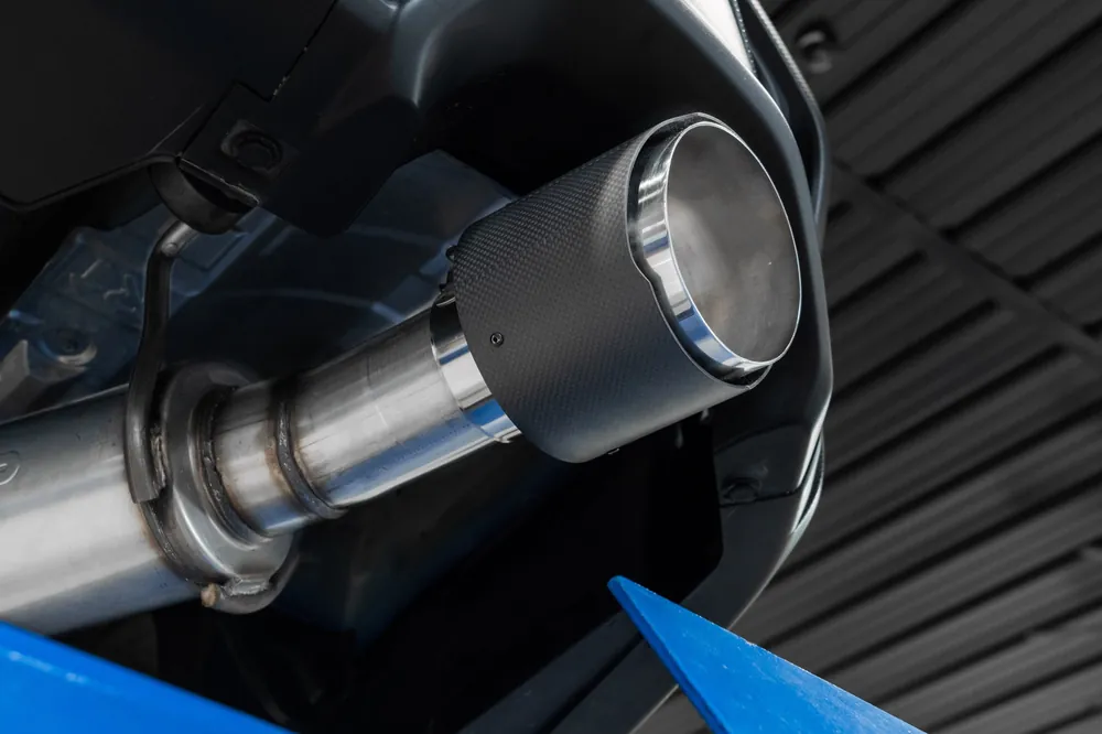 MBRP 2022 Subaru WRX 2.4L 3in Cat Back 5in OD w/ Carbon Fiber Tips - T304 (MBRPS48093CF)