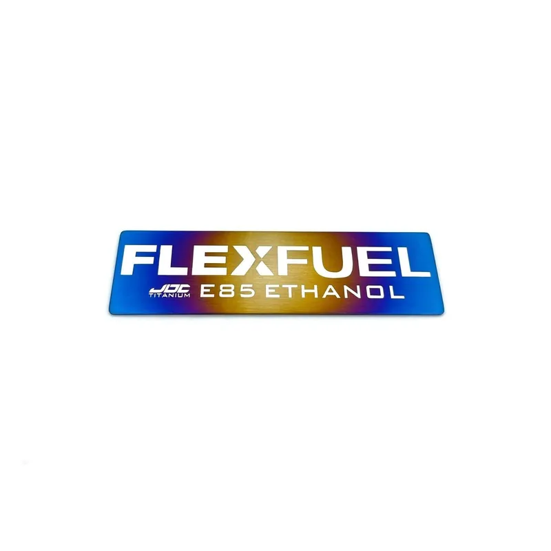 JDC Titanium E85 Ethanol/Flex Fuel Badge | Universal