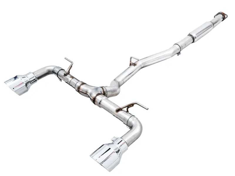 AWE Track Edition Cat-Back Exhaust - Chrome Silver Tips (BRZ/GR86/FRS/86) (AWE3020-32279)