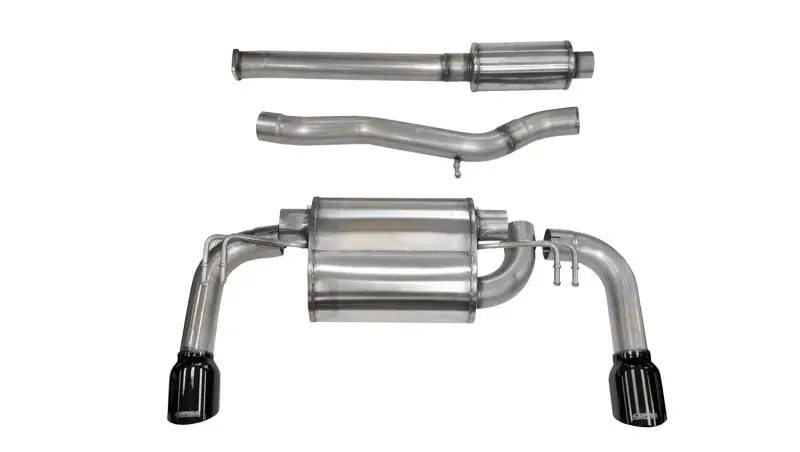 Corsa Black Sport Dual Rear Cat-Back Exhaust (Evolution X) (COR14858BLK)