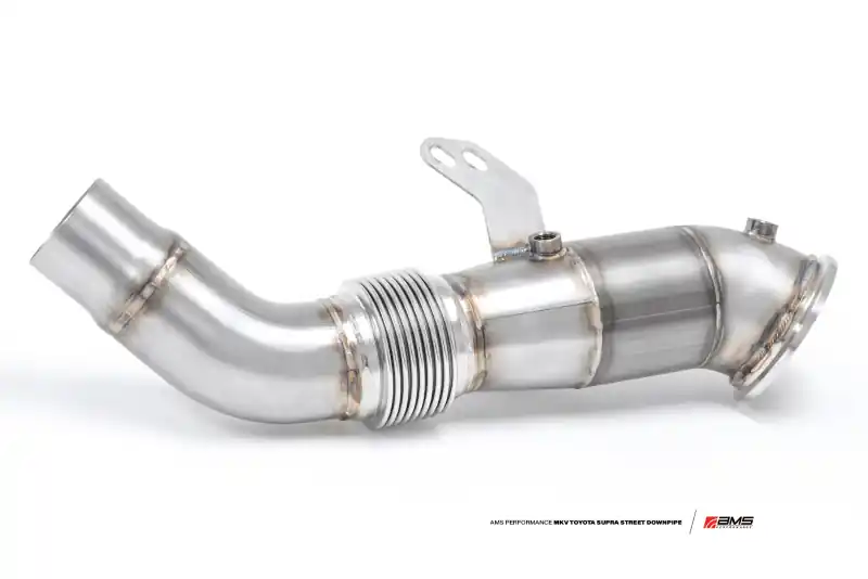 AMS Street Downpipe w/GESI Catalytic Converter | A90 Toyota Supra (AMSAMS.38.05.0001-2)