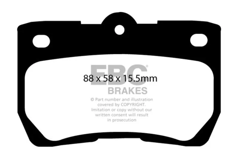 EBC 06-07 Lexus GS300 3.0 Ultimax2 Rear Brake Pads (EBCUD1113)