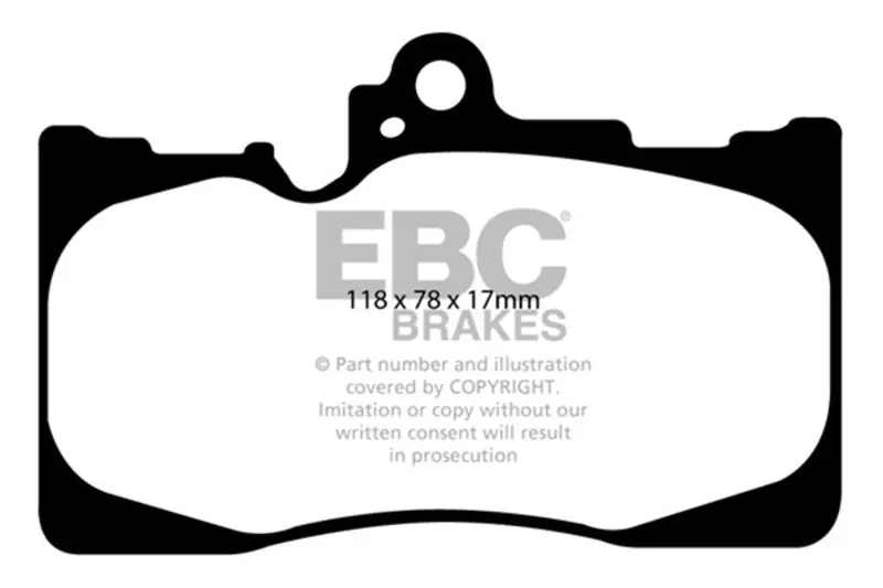 EBC 07-08 Lexus GS350 3.5 RWD Ultimax2 Front Brake Pads (EBCUD1118)