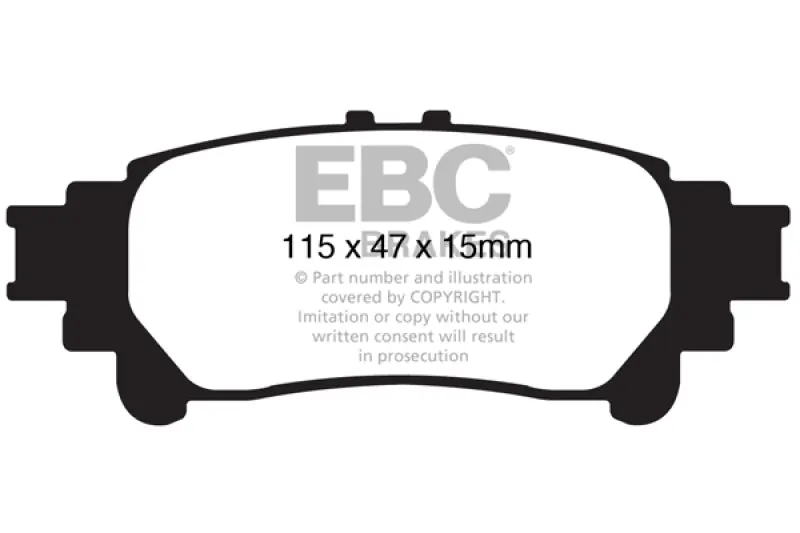 EBC 13+ Lexus GS350 3.5 RWD Ultimax2 Rear Brake Pads (EBCUD1391)