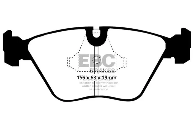 EBC 92-95 BMW M3 3.0 (E36) Ultimax2 Front Brake Pads (EBCUD394)