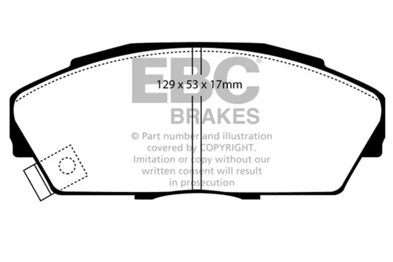 EBC 92-94 Acura Integra 1.7 Vtec Ultimax2 Front Brake Pads (EBCUD409)
