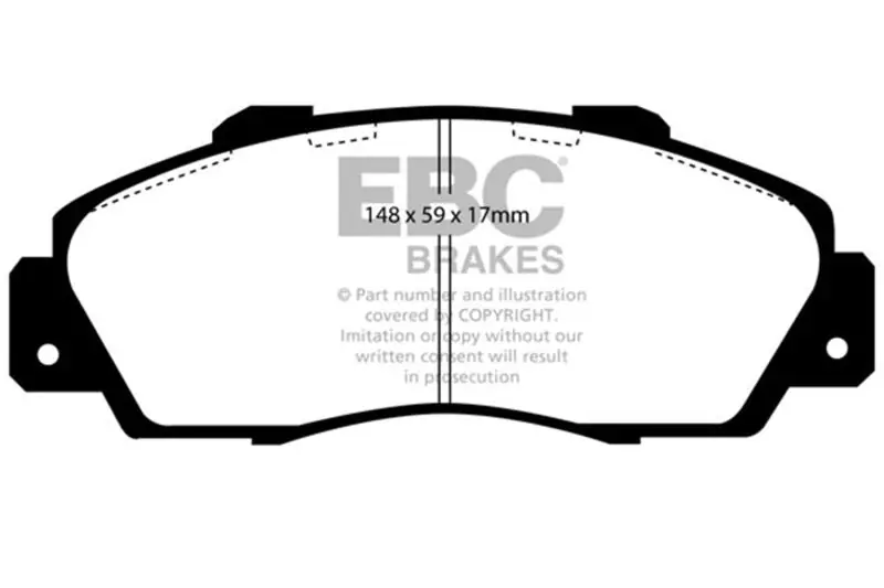 EBC 97 Acura CL 3.0 Ultimax2 Front Brake Pads (EBCUD503)