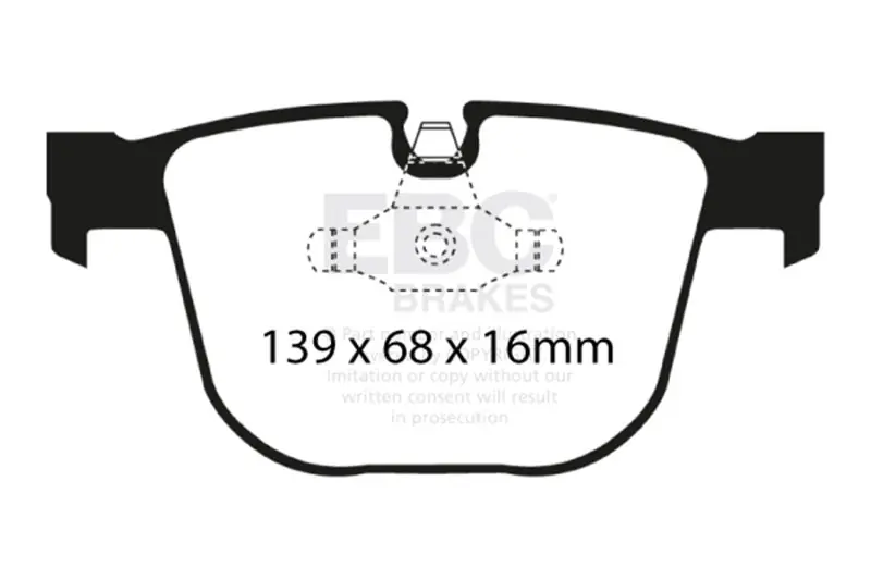 EBC 08-10 BMW M3 4.0 (E90) Ultimax2 Rear Brake Pads (EBCUD919)