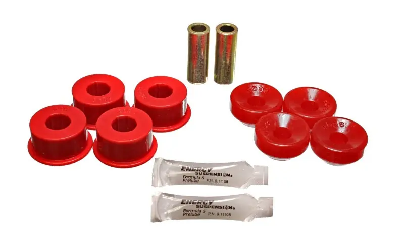 Energy Suspension 90-97 Honda Accord/Odyssey / 92-01 Prelude Red Front Shock Upper and Lower Bushing (ENG16.8106R)