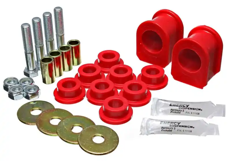 Energy Suspension 05-07 Ford Mustang Red Rear Sway Bar Frame Bushings (Must Reuse All Metal Parts) (ENG4.5191R)
