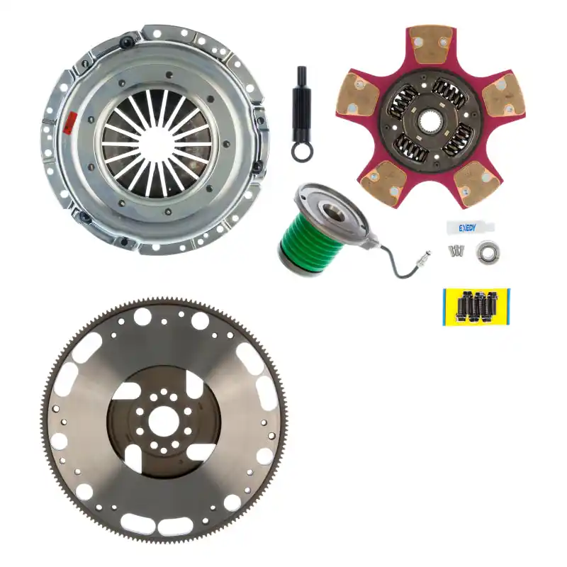 Exedy 05-16 Ford Mustang w/Trans Upgrade 26 Spline 8 Bolt Flg Stage 2 Cerametallic Clutch Kit w/FW (EXE07953PFW)