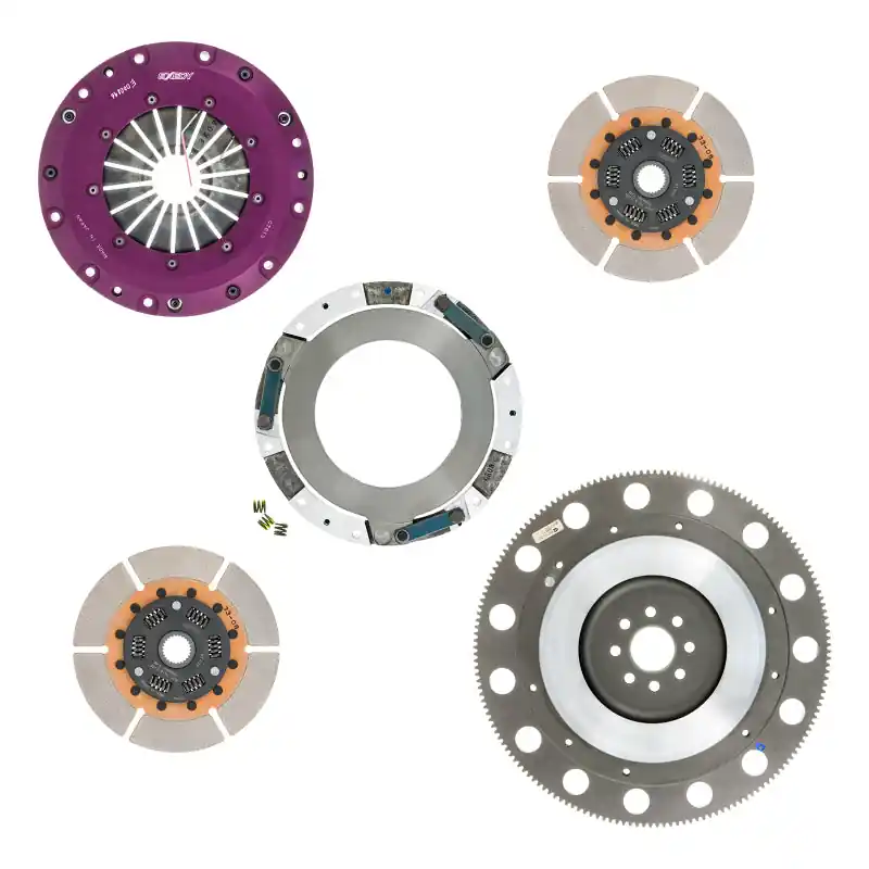Exedy 1996-2016 Ford Mustang V8 Hyper Twin Cerametallic Clutch Sprung Center Disc Push Type 8-Bolt (EXEET03SD)