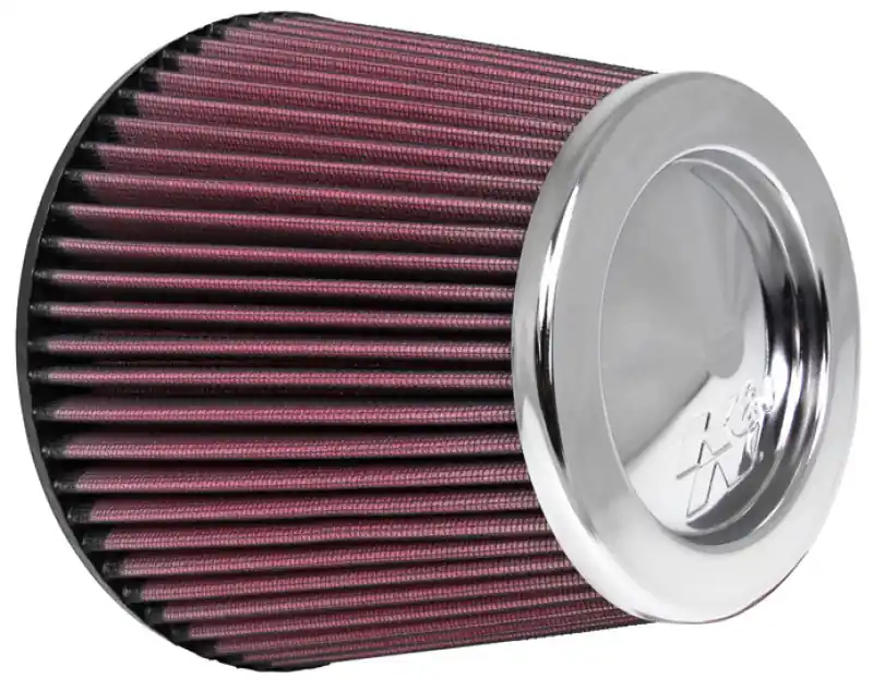 K&N Universal Chrome Filter 6in Flange ID x 7.5in Base OD x 5in Top OD x 6in H (KNNRC-4381)
