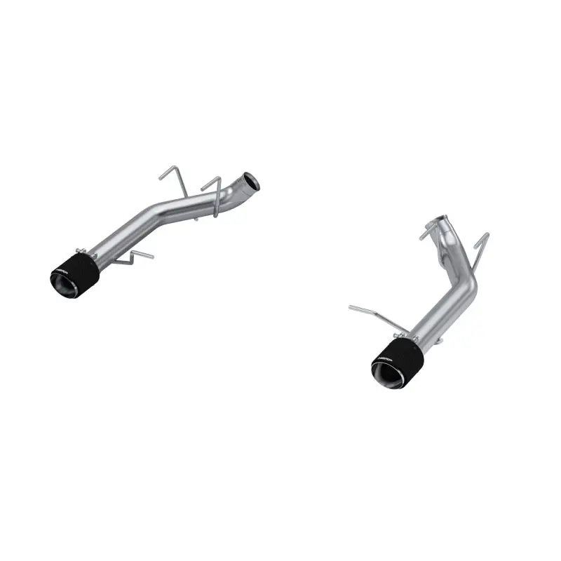 MBRP 11-14 Ford Mustang GT 5.0L T304 SS 3in Dual Axle-Back with Carbon Fiber Tips (Race Version) (MBRPS72033CF)