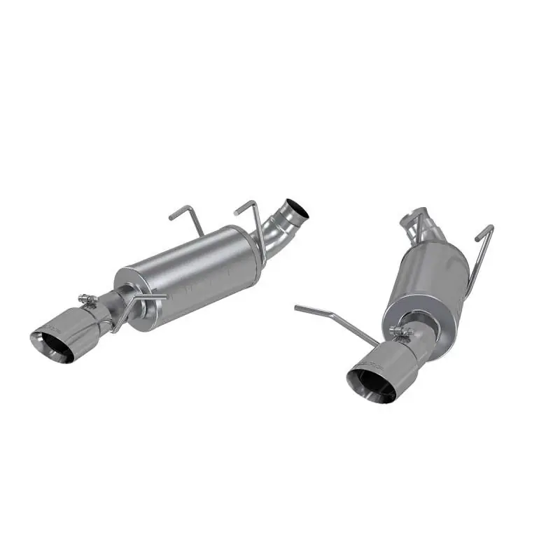 MBRP 11-14 Ford Mustang V6 3in. Dual Muffler Axle Back Split Rear T409 Exhaust System (MBRPS7227409)