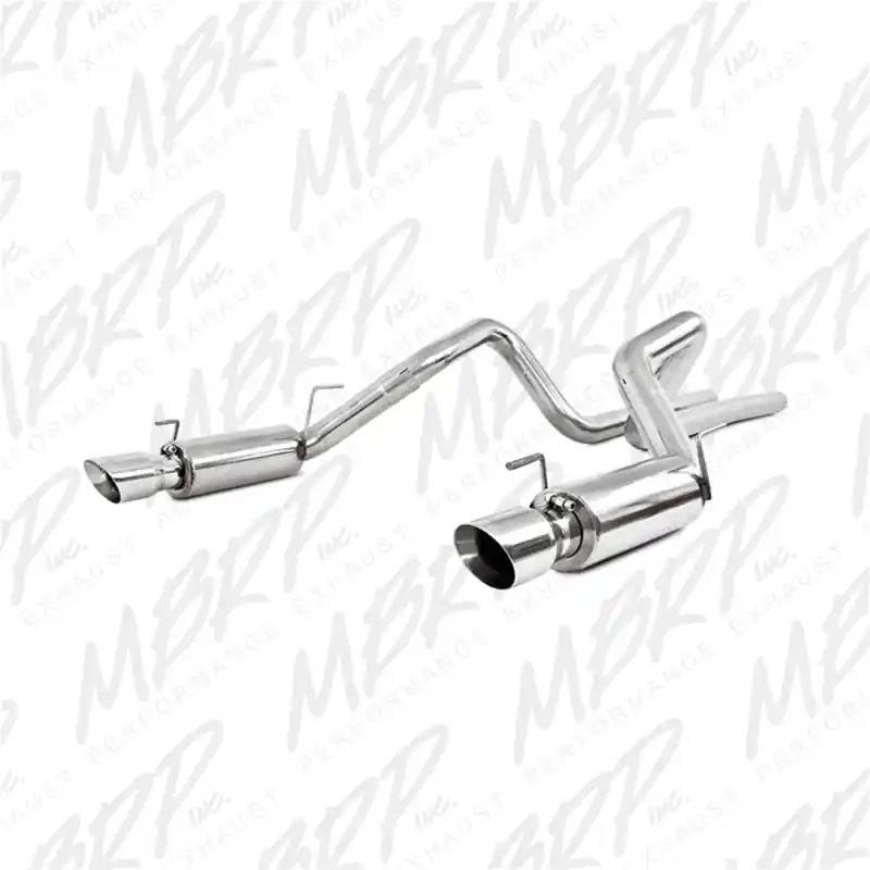 MBRP 05-09 Ford Shelby GT500 / GT Dual Split Rear Race Version, T409 4in Tips Exhaust System (MBRPS7270409)