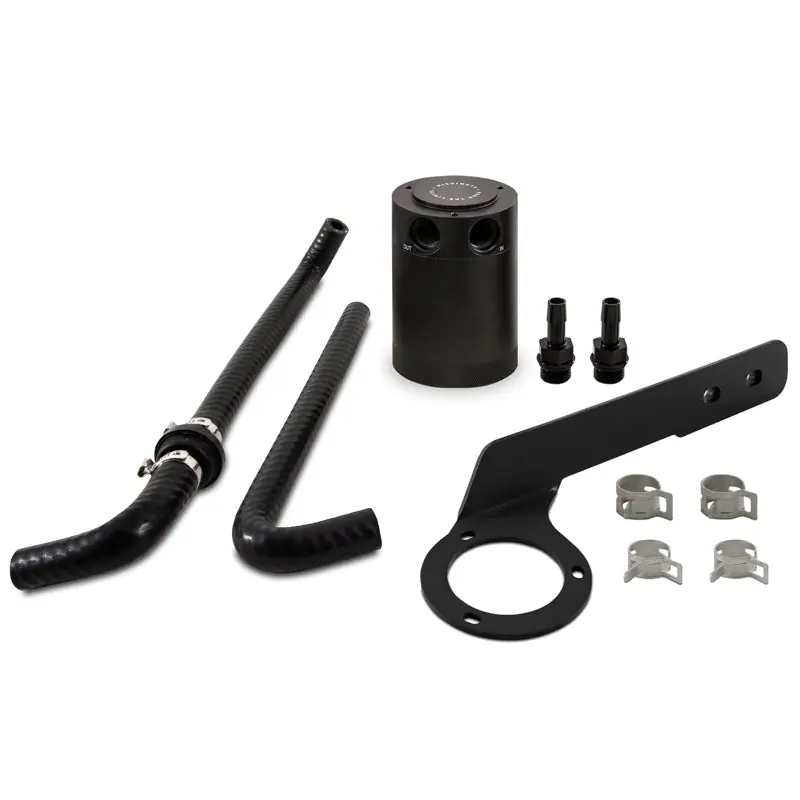 Mishimoto 2018+ Honda Accord 2.0T Baffled Oil Catch Can PCV Side - Black (MISMMBCC-ACRD20-18PBEBK)