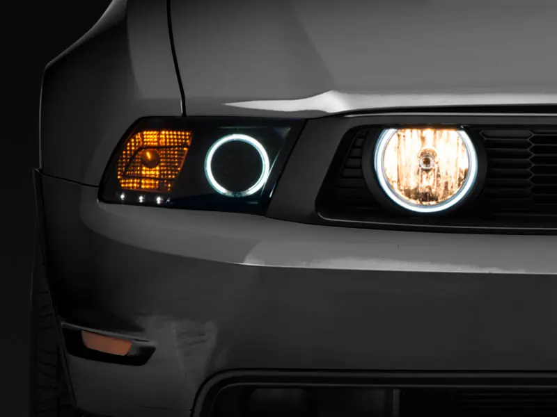Raxiom 05-12 Ford Mustang GT LED Halo Fog Lights (Smoked) (RAX49134)