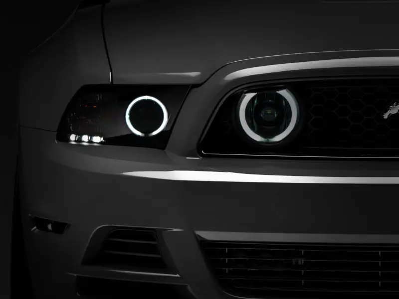 Raxiom 13-14 Ford Mustang GT CCFL Halo Fog Lights (Smoked) (RAX49177)