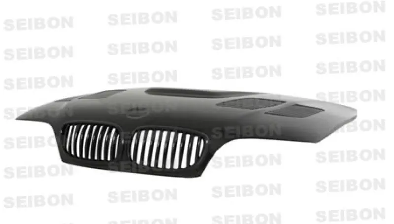 Seibon 02-05 BMW E46 2dr GTR-Style Carbon Fiber Hood (SEIHD0205BMWE462D-GTR)