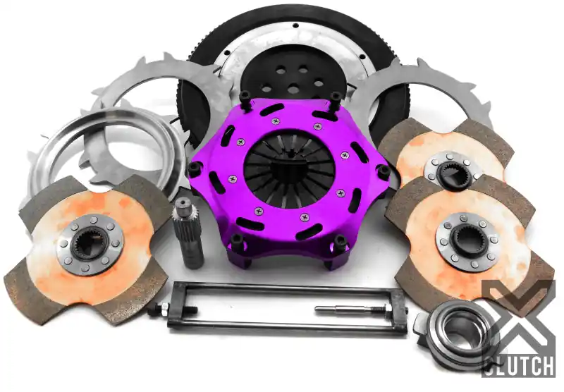 XClutch 1997 Mitsubishi Lancer EVO IV 2.0L 7.25in Triple Solid Ceramic Clutch Kit (XCLXKMI18522-3E)