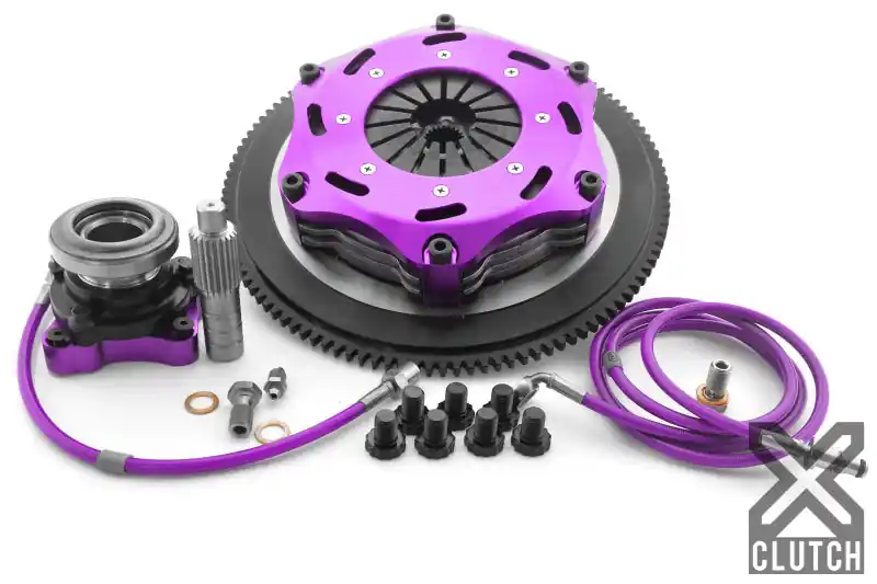 XClutch 1997 Mitsubishi Lancer EVO IV 2.0L 7.25in Twin Solid Ceramic Clutch Kit (XCLXKMI18682-2E)