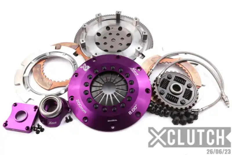XClutch 1997 Mitsubishi Lancer EVO IV 2.0L 8in Twin Sprung Ceramic Clutch Kit (XCLXKMI20682-2B)