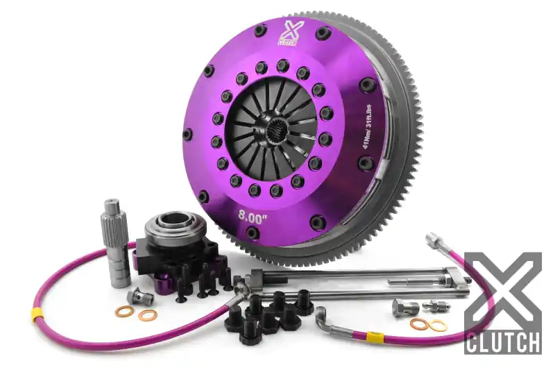 XClutch 1997 Mitsubishi Lancer EVO IV 2.0L 8in Twin Solid Ceramic Clutch Kit (XCLXKMI20682-2E)
