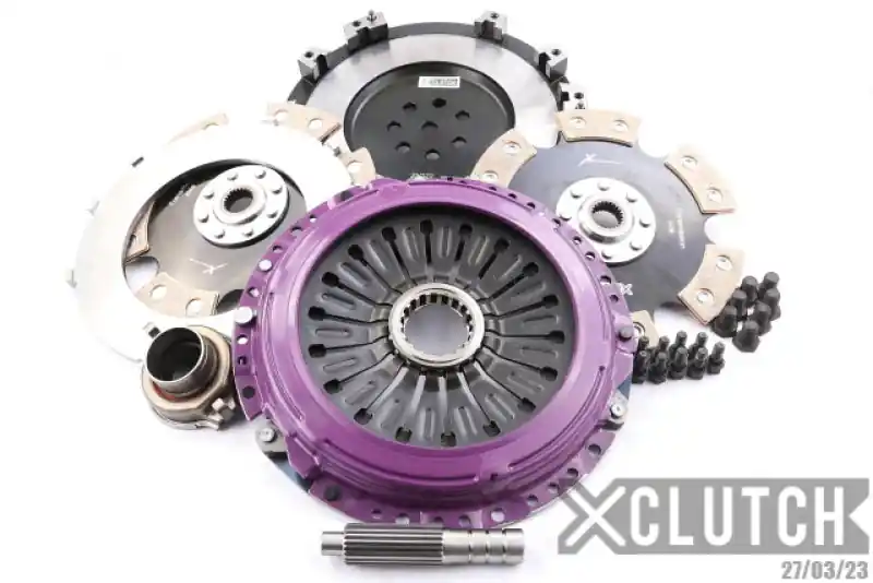 XClutch 1997 Mitsubishi Lancer EVO IV 2.0L 9in Twin Solid Ceramic Clutch Kit (XCLXKMI23522-2E)