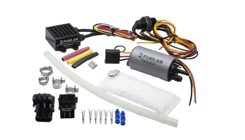 Fuelab 253 In-Tank Brushless Fuel Pump Kit w/9mm Barb & 6mm Siphon/72002/74101/Pre-Filter - 500 LPH (FLB25314)