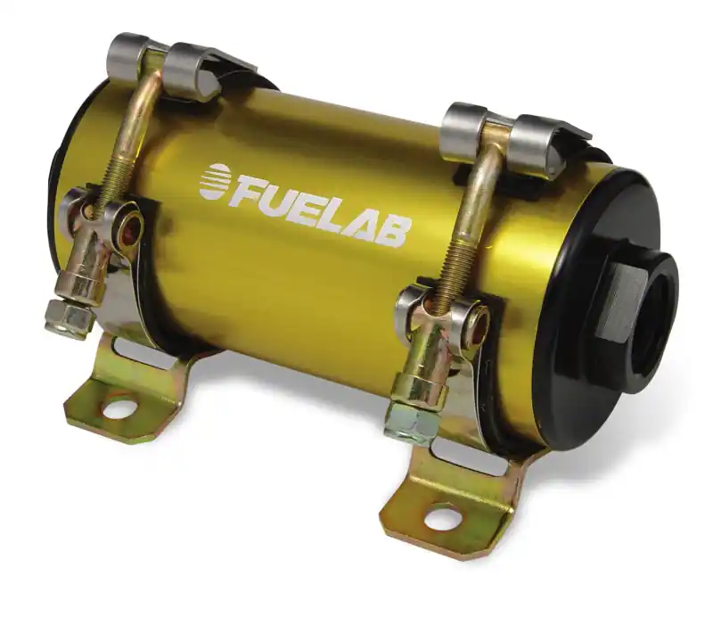 Fuelab Prodigy High Flow Carb In-Line Fuel Pump w/External Bypass - 1800 HP - Gold (FLB41404-5)