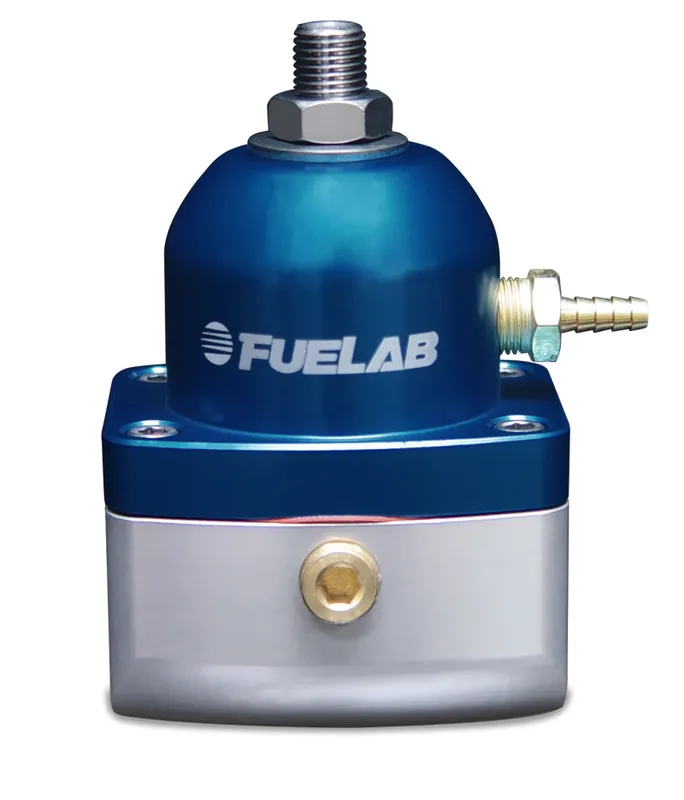 Fuelab 515 Carb Adjustable FPR 4-12 PSI (2) -10AN In (1) -6AN Return - Blue (FLB51503-3)