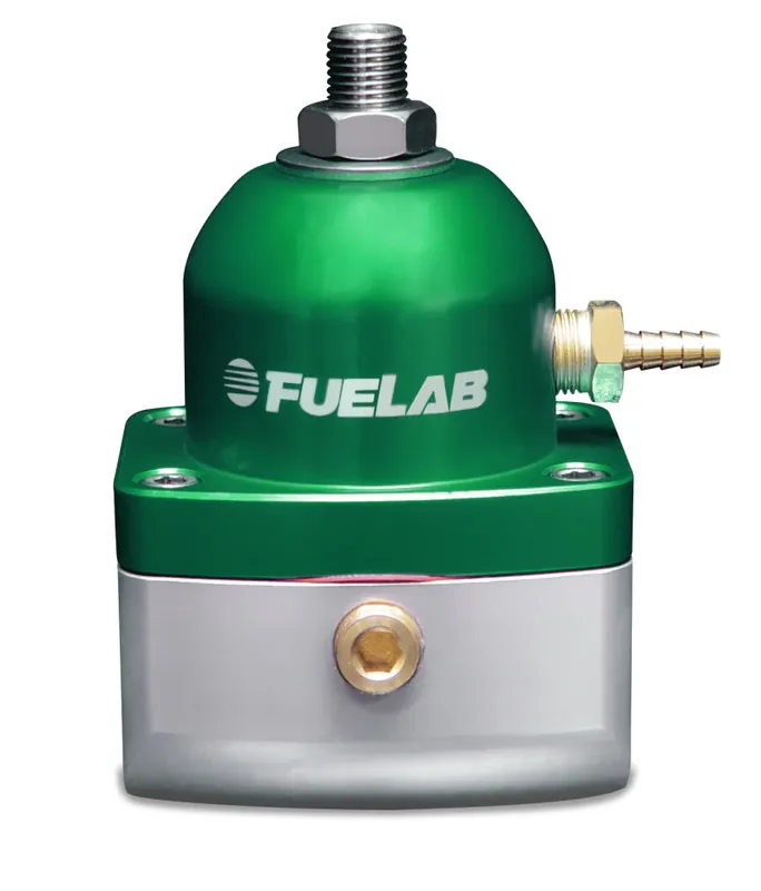Fuelab 515 Carb Adjustable FPR 4-12 PSI (2) -10AN In (1) -6AN Return - Green (FLB51503-6)