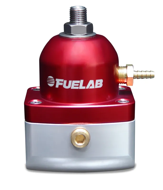 Fuelab 515 TBI Adjustable FPR Large Seat 10-25 PSI (2) -10AN In (1) -6AN Return - Red (FLB51505-2-L-T)