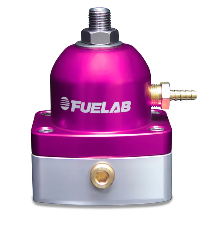 Fuelab 515 TBI Adjustable FPR 10-25 PSI (2) -6AN In (1) -6AN Return - Purple (FLB51506-4-S-T)