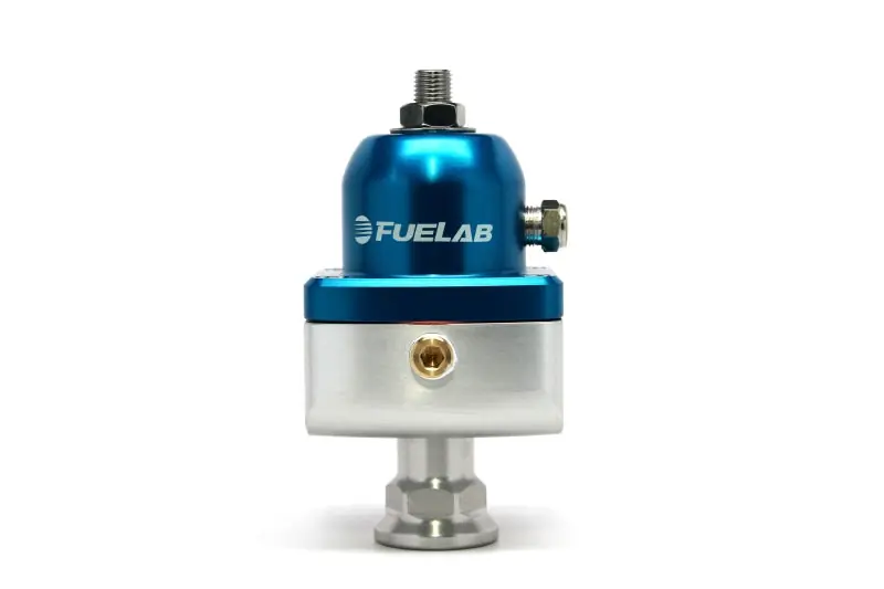 Fuelab 555 Carb Adjustable FPR Blocking 4-12 PSI (1) -8AN In (2) -8AN Out - Blue (FLB55501-3)