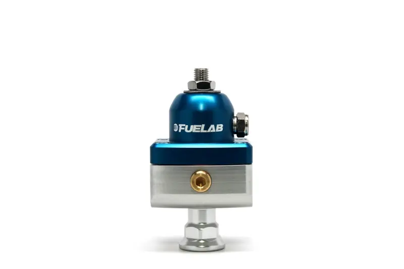 Fuelab 575 Carb Adjustable Mini FPR Blocking 10-25 PSI (1) -6AN In (2) -6AN Out - Blue (FLB57503-3)